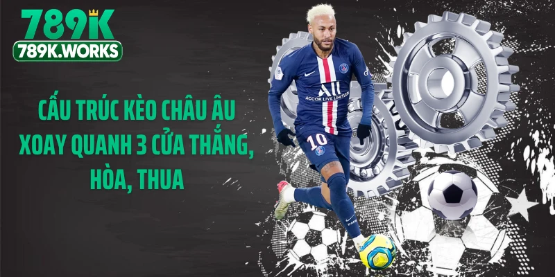 Cấu trúc kèo châu Âu xoay quanh 3 cửa thắng, hòa, thua