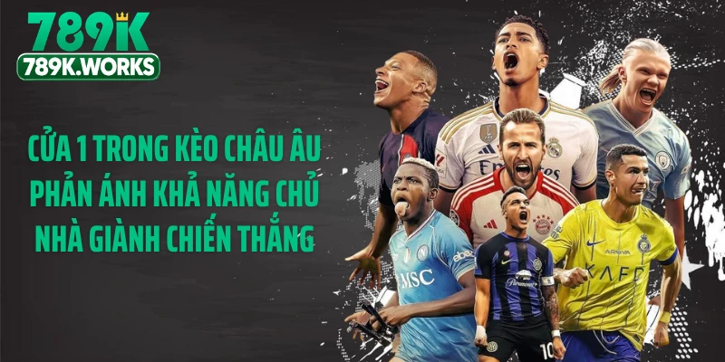 Cửa 1 trong kèo châu Âu phản ánh khả năng chủ nhà giành chiến thắng
