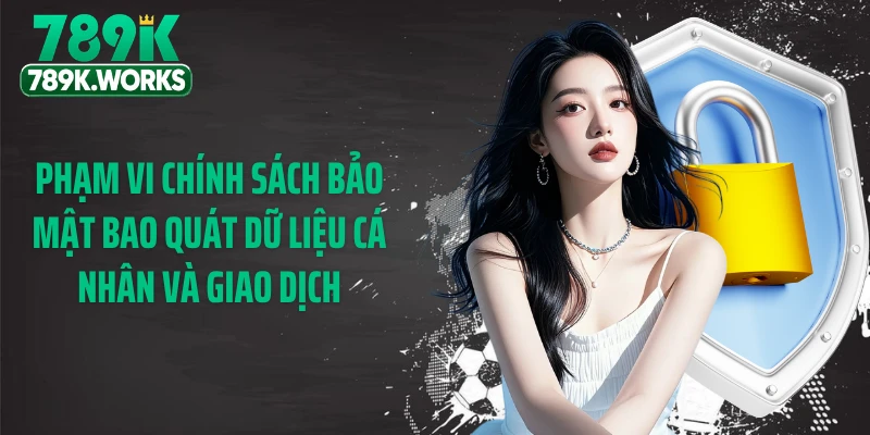 Phạm vi chính sách bảo mật bao quát dữ liệu cá nhân và giao dịch
